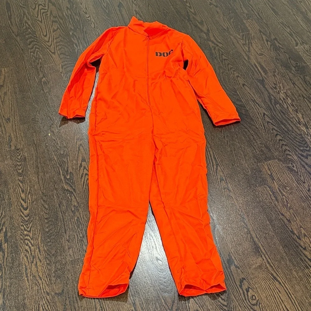 Spirit Halloween Kids Escaped Convict Costume Size Teen (XL 14-16)